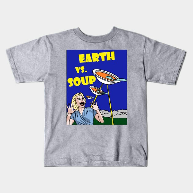 Earth Vs. Soup Kids T-Shirt by DeliciousAmbiguity